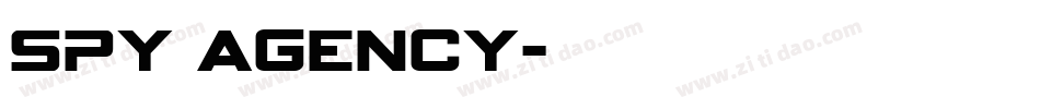 spy agency字体转换